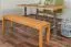 Bank Wooden Nature 134 Kernbuche massiv - 140 x 33 cm (L x B)