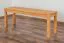 Bank Wooden Nature 134 Kernbuche massiv - 120 x 33 cm (L x B)