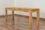 Bank Wooden Nature 134 Eiche massiv - 120 x 33 cm (L x B)