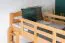Stockbett 90 x 200 cm für Erwachsene "Easy Premium Line" K17/n, Höhe 174 cm, Buche massiv Natur lackiert, teilbar, großer Abstand zwischen den Betten