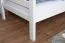 Etagenbett für Erwachsene "Easy Premium Line" K19/n, Kopf- und Fußteil mit Löchern, Buche Vollholz massiv Weiß - 90 x 190 cm (B x L), teilbar