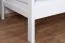 Etagenbett / Stockbett "Easy Premium Line" K19/n, Kopf- und Fußteil mit Löchern, Buche Vollholz massiv Weiß - 90 x 190 cm (B x L), teilbar