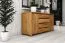 Kommode Tasman 15 Wildeiche massiv geölt - Abmessungen: 77 x 150 x 45 cm (H x B x T)