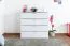 Kommode Sabadell 20, Farbe: Weiß / Weiß Hochglanz - 87 x 90 x 48 cm (H x B x T)