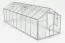 Gewächshaus Endivie L12, HKP 6 mm, Grundfläche: 12,50 m² - Abmessungen: 570 x 220 cm (L x B)