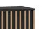 TV-Unterschrank Cikarang 09, Farbe: Schwarz / Eiche - Abmessungen: 43 x 140 x 50 cm (H x B x T)