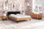 Doppelbett Masterton 01 Kernbuche massiv geölt - Liegefläche: 180 x 200 cm (B x L)