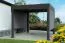 Sonnenschutz für Pergola Dallas in Anthrazit, aus Aluschienen & Textilene, besonders reißfest, UV-beständig, formstabil, hoher Sitzkomfort