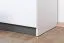 Kinderzimmer - Drehtürenschrank / Kleiderschrank Frank 01, Farbe: Weiß / Grau - 189 x 90 x 50 cm (H x B x T)