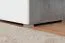 Jugendzimmer - Regal Lede 08, Farbe: Grau / Eiche / Weiß - Abmessungen: 190 x 45 x 40 cm (H x B x T)