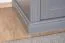 Kommode Lotofaga 11, Farbe: Grau / Walnuss - 102 x 167 x 48 cm (H x B x T)