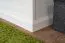 Garderobenschrank, Farbe: Weiß / Walnuss - 193 x 65 x 38 cm (H x B x T)