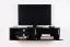 Schwarzer TV-Unterschrank mit blauer LED-Beleuchtung Möllen 22, Farbe: Schwarz - Abmessungen: 30 x 120 x 40 cm (H x B x T), mit Push-to-open Funktion