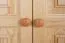 Kleiderschrank 2-türig, Farbe: Natur 195x102x59 cm