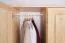 Kleiderschrank 2-türig, Farbe: Natur 195x102x59 cm