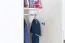 Drehtürenschrank / Kleiderschrank mit LED-Rahmen Siumu 34, Farbe: Weiß / Weiß Hochglanz - 226 x 277 x 60 cm (H x B x T)