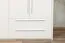 Drehtürenschrank / Kleiderschrank Siumu 30, Farbe: Weiß / Weiß Hochglanz - 224 x 182 x 56 cm (H x B x T)