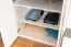 Drehtürenschrank / Kleiderschrank mit LED-Rahmen Siumu 38, Farbe: Weiß / Weiß Hochglanz - 226 x 322 x 60 cm (H x B x T)