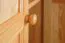 Kleiderschrank, Farbe: Natur 190x90x60 cm