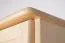 Kleiderschrank Massivholz natur 010 - Abmessung 190 x 90 x 60 cm (H x B x T)