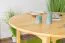 Holztisch Tisch 120x120 cm Kiefer massiv, Farbe: Natur