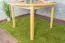Holztisch Tisch 120x120 cm Kiefer massiv, Farbe: Natur