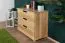 Kommode Kiefer massiv Vollholz natur 002 - Abmessung 80 x 100 x 47 cm (H x B x T)
