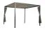 Pergola Lille mit Vorhang, Rahmen aus Aluminium, Farbe: graualuminium, Vorhangfarbe: taupe, 3000 x 3000 x 2100 mm, hochwertige Aluminiumkonstruktion