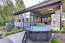 Pool aus Kiefernholz Sunnydream 04, Natur, 5,30 x 1,36 Meter, inklusive Premium Filteranlage,  Filtermedium, Poolleiter, Poolfolie, Boden- und Wandvlies, Edelstahl-Eckverbindungen