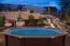 Pool aus Kiefernholz Sunnydream 04, Natur, 5,30 x 1,36 Meter, inklusive Premium Filteranlage,  Filtermedium, Poolleiter, Poolfolie, Boden- und Wandvlies, Edelstahl-Eckverbindungen