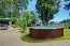 Pool aus Kiefernholz Sunnydream 04, Natur, 5,30 x 1,36 Meter, inklusive Premium Filteranlage,  Filtermedium, Poolleiter, Poolfolie, Boden- und Wandvlies, Edelstahl-Eckverbindungen