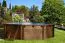 Pool aus Kiefernholz Sunnydream 04, Natur, 5,30 x 1,36 Meter, inklusive Premium Filteranlage,  Filtermedium, Poolleiter, Poolfolie, Boden- und Wandvlies, Edelstahl-Eckverbindungen