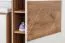 Schuhschrank  Manase 11, Farbe: Eiche Braun / Weiß Hochglanz - 94 x 63 x 36 cm (H x B x T)