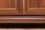 Kleiderschrank mit Spiegel, Farbe: Dunkelbraun - 193 x 158 x 62 cm (H x B x T)