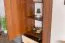Schrank Pasuruan 01, Farbe: Nuss / Ahorn - Abmessungen: 195 x 54 x 37 cm (H x B x T)