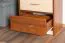 Schrank Pasuruan 01, Farbe: Nuss / Ahorn - Abmessungen: 195 x 54 x 37 cm (H x B x T)