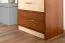 Schrank Pasuruan 01, Farbe: Nuss / Ahorn - Abmessungen: 195 x 54 x 37 cm (H x B x T)