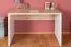 Schreibtisch Cianjur 05, Farbe: Eiche / Weiß - Abmessungen: 77 x 120 x 75 cm (H x B x T)