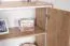 Kommode Cianjur 09, Farbe: Eiche / Weiß - Abmessungen: 108 x 80 x 40 cm (H x B x T)