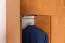 Schrank / Garderobe Paseh 04, Farbe: Erle - Abmessungen: 220 x 100 x 40 cm (H x B x T)