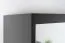 Schiebetürenschrank / Kleiderschrank Bisaurin 4D mit Spiegel, Farbe: Schwarz - Abmessungen: 200 x 180 x 62 cm ( H x B x T)