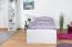 Jugendbett Alard 09, Farbe: Weiß - Liegefläche: 90 x 195 cm (B x L)