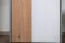 Stilvoller Jugendzimmer - Schrank Klemens 04 mit 5 Fächern, Grau / Weiß / Eiche, 144 x 50 x 38 cm, bietet viel Stauraum, dreifarbig und stilvoll