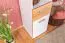 Jugendzimmer - Schrank Dennis 03, Farbe: Esche / Weiß - Abmessungen: 188 x 35 x 40 cm (H x B x T)