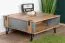 Couchtisch Atule 12, Farbe: Eiche / Grau - Abmessungen: 80 x 80 x 37 cm (B x T x H)