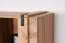 Highboard Atule 04, Farbe: Eiche / Grau - Abmessungen: 137 x 90 x 42 cm (H x B x T)