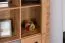 Highboard Atule 04, Farbe: Eiche / Grau - Abmessungen: 137 x 90 x 42 cm (H x B x T)