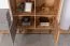 Highboard Atule 04, Farbe: Eiche / Grau - Abmessungen: 137 x 90 x 42 cm (H x B x T)