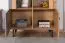 Highboard Atule 04, Farbe: Eiche / Grau - Abmessungen: 137 x 90 x 42 cm (H x B x T)