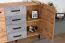 Kommode Atule 05, Farbe: Eiche / Grau - Abmessungen: 97 x 135 x 42 cm (H x B x T)